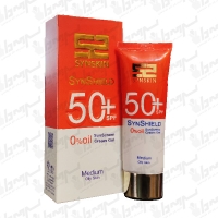 ژل-کرم ضد آفتاب رنگی SPF 50 فاقد چربی پوست چرب ساین شیلد ساین اسکین 50 میل